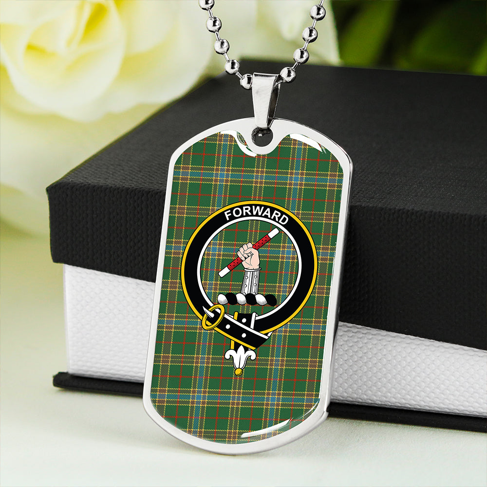 Balfour Hunting Ancient Clan Badge Classic Tartan Dog Tag Necklace