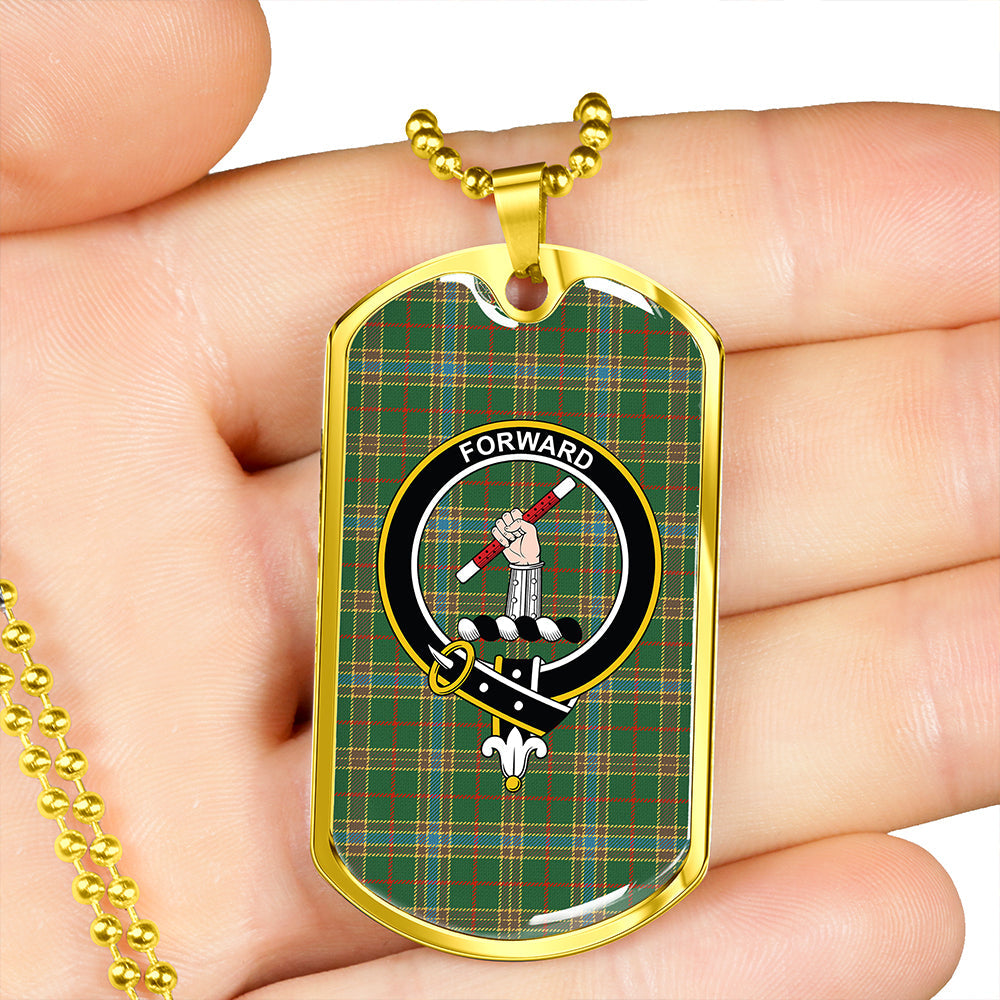 Balfour Hunting Ancient Clan Badge Classic Tartan Dog Tag Necklace