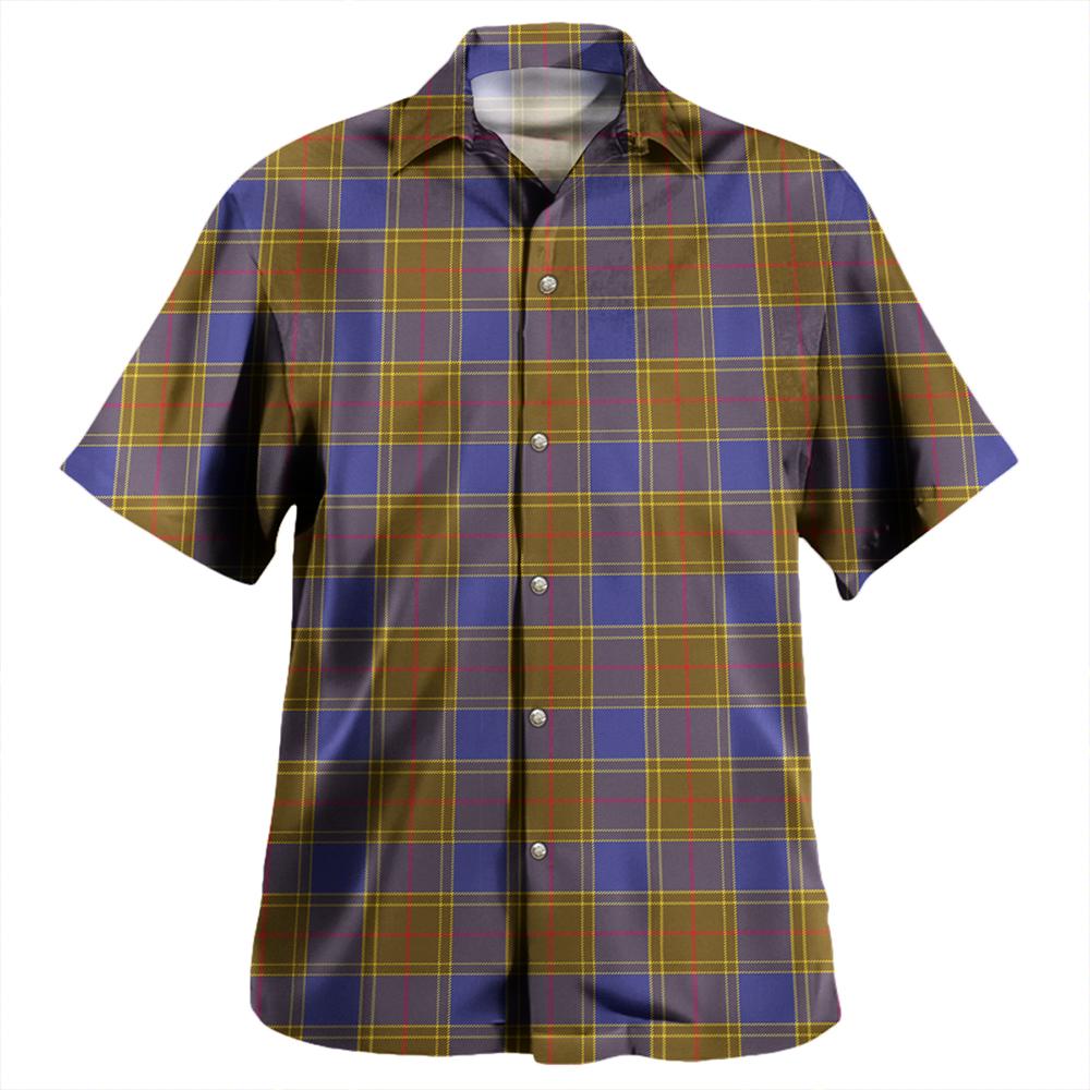 Scottish Tartan Balfour Modern Clan Hawaiian Shirt Plaid Style