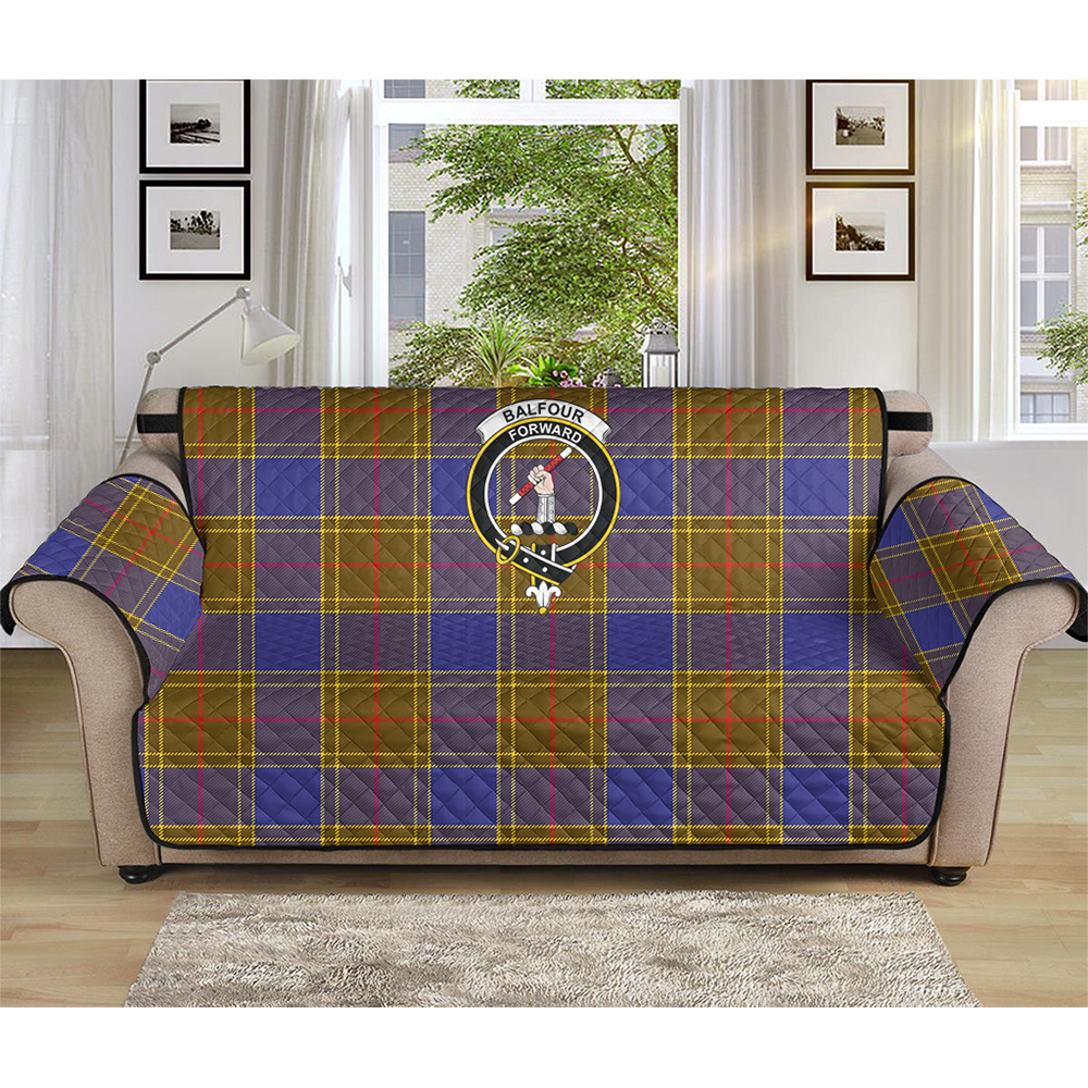 Balfour Modern Tartan Classic Crest Sofa Protector