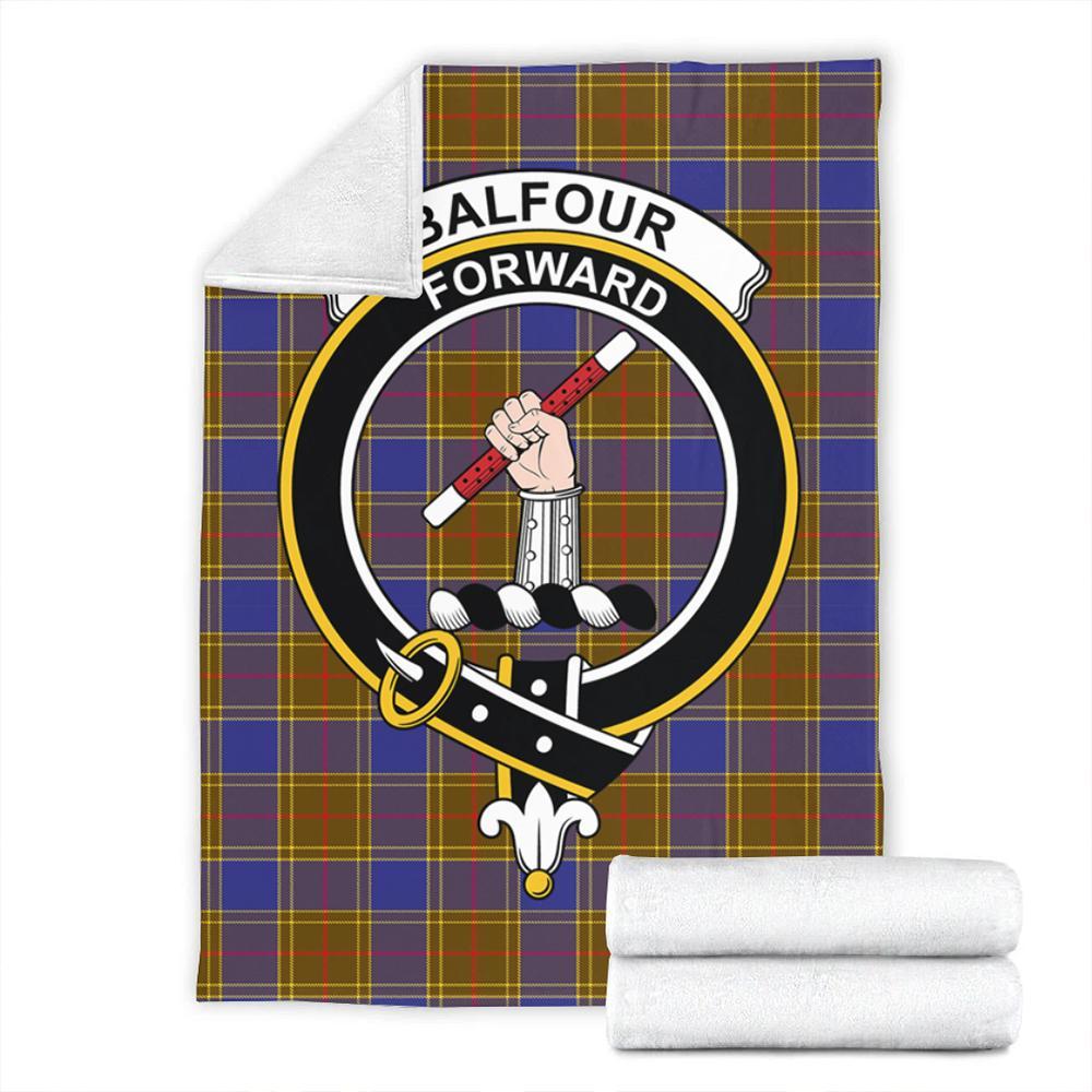 Balfour Modern Tartan Crest Premium Blanket