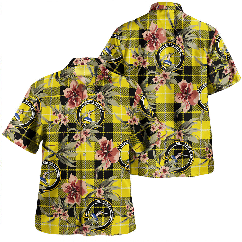 Scottish Tartan Barclay Dress Modern Clan Hawaiian Shirt Tropical Old Style