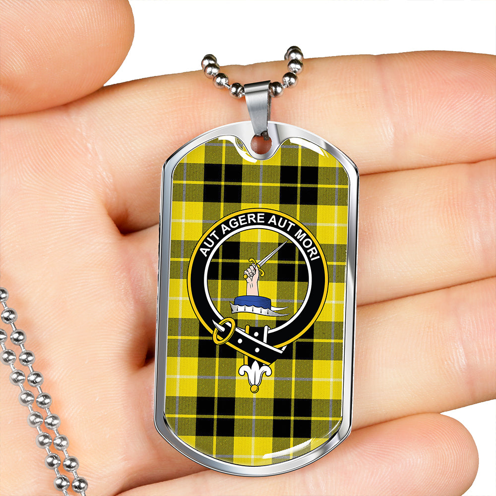 Barclay Dress Modern Clan Badge Classic Tartan Dog Tag Necklace