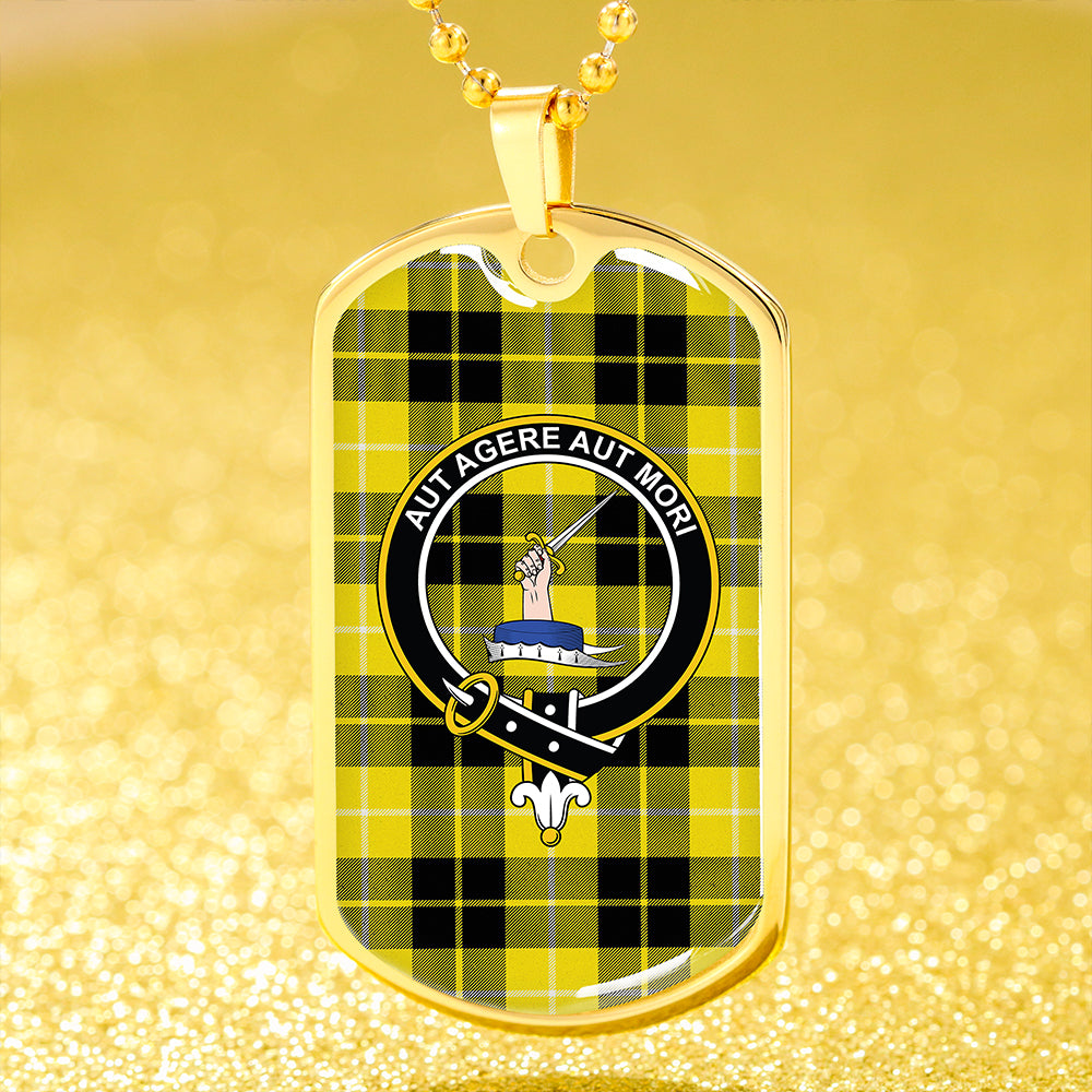 Barclay Dress Modern Clan Badge Classic Tartan Dog Tag Necklace