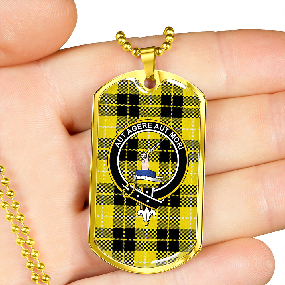 Barclay Dress Modern Clan Badge Classic Tartan Dog Tag Necklace