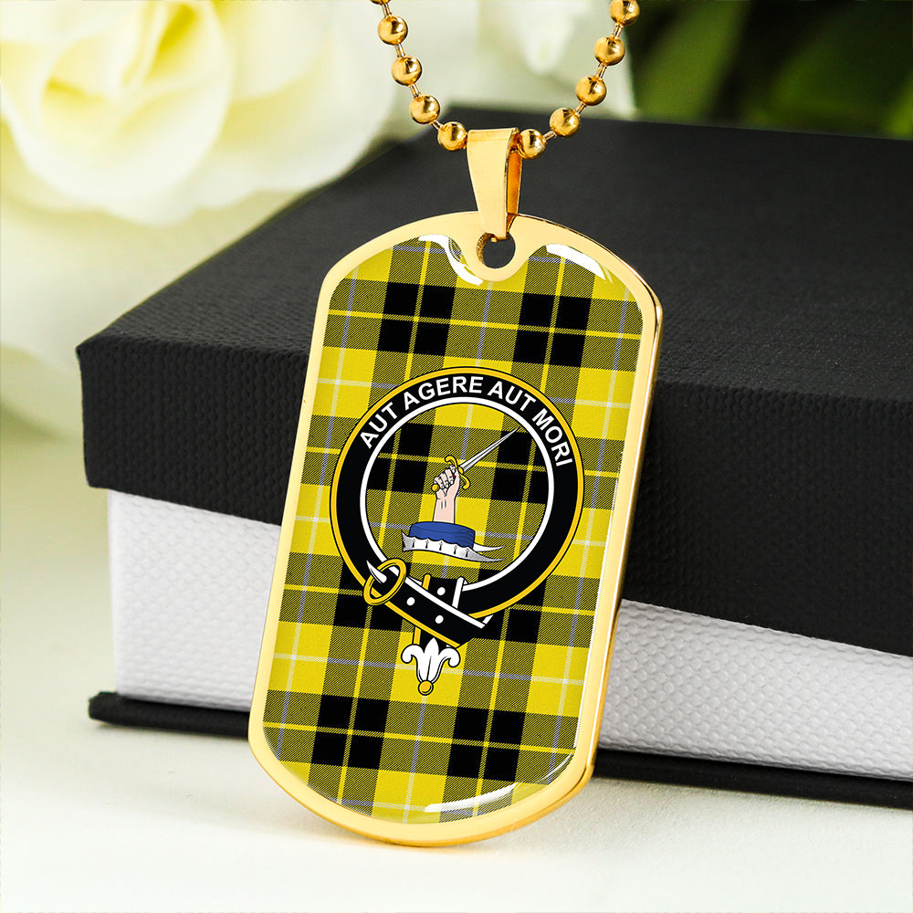Barclay Dress Modern Clan Badge Classic Tartan Dog Tag Necklace