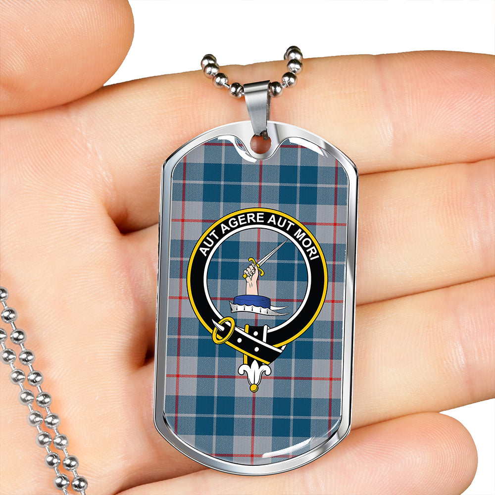 Barclay Hunting #2 Modern Clan Badge Classic Tartan Dog Tag Necklace