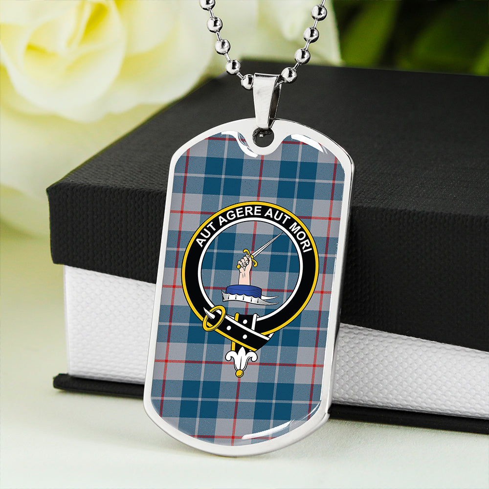 Barclay Hunting #2 Modern Clan Badge Classic Tartan Dog Tag Necklace