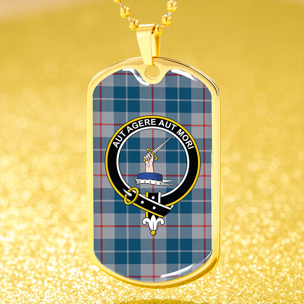 Barclay Hunting #2 Modern Clan Badge Classic Tartan Dog Tag Necklace