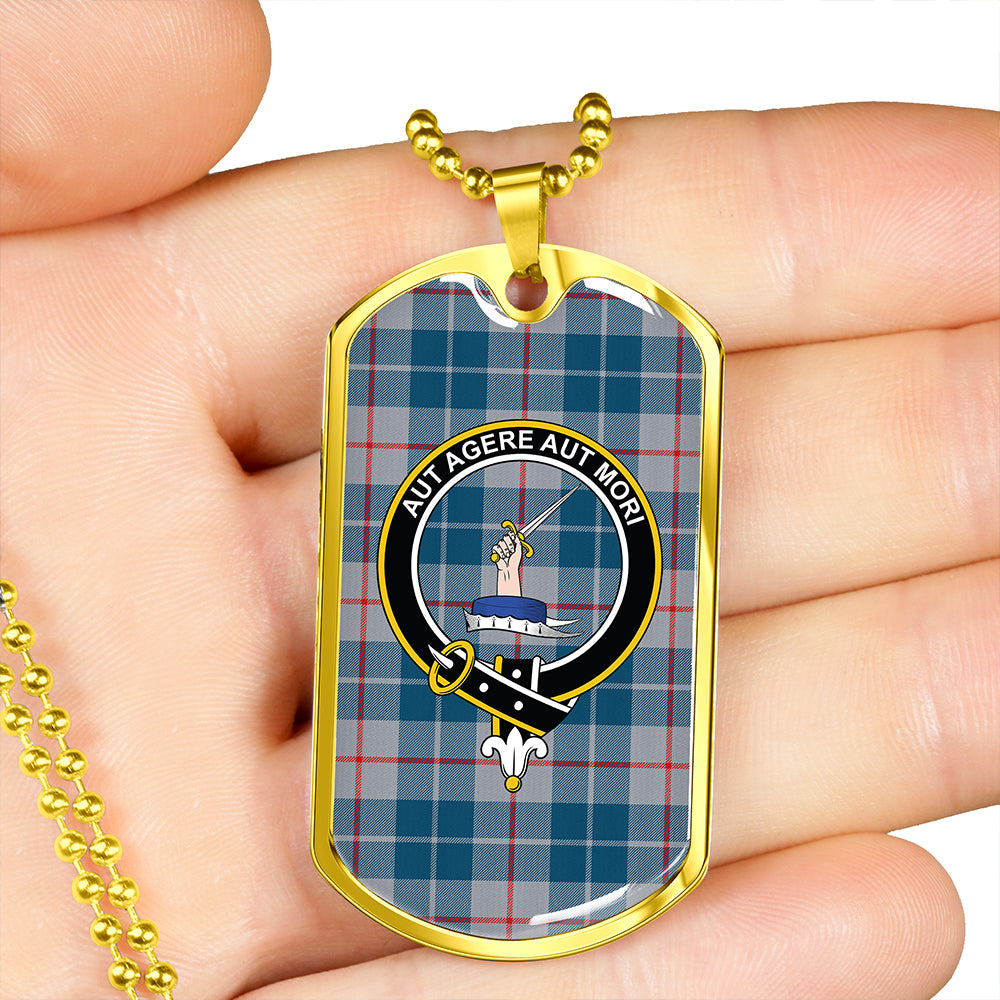 Barclay Hunting #2 Modern Clan Badge Classic Tartan Dog Tag Necklace
