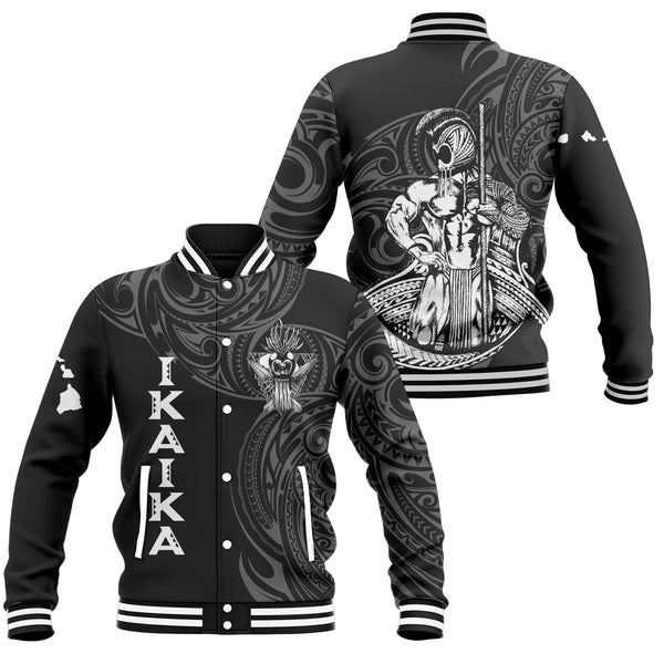 Hawaii Ikaika Warrior Baseball Jacket Polynesian Style