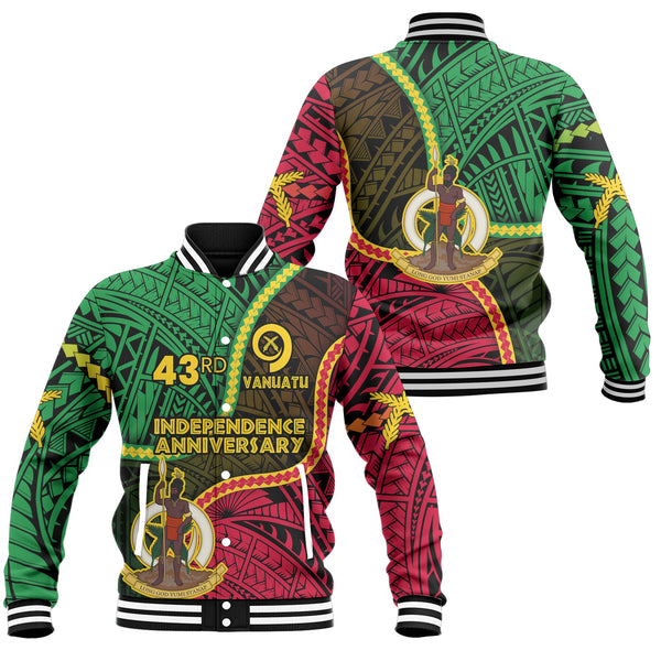 Vanuatu Baseball Jacket Independence Day 43rd Anniversary Style