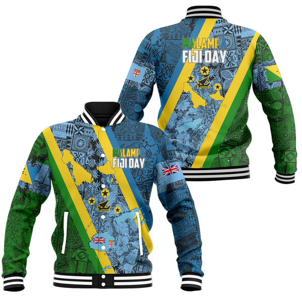 Malampa Fiji Day Baseball Jacket