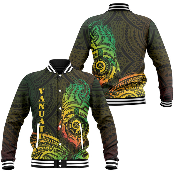 Vanuatu Baseball Jacket Polynesian Reggae Style