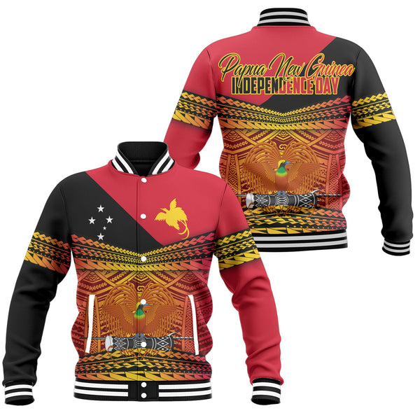 Papua New Guinea Independence Day Baseball Jacket PNG Emblem Style