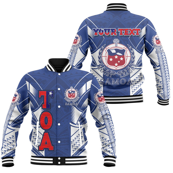 Custom TOA Samoa Rugby Baseball Jacket