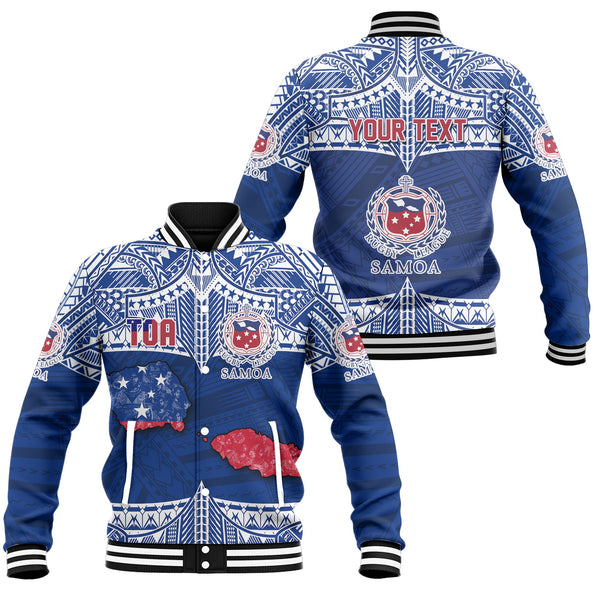 Custom Samoa TOA Rugby Baseball Jacket Map Style