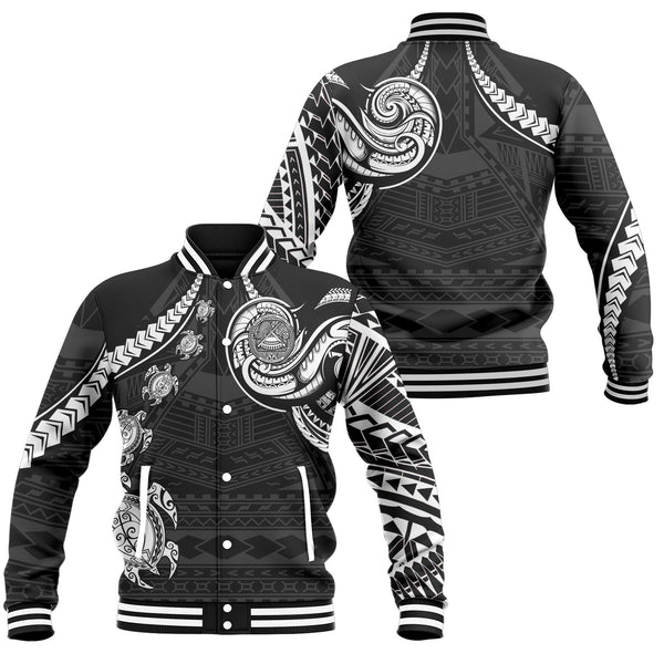 Seal Of American Samoa Baseball Jacket Turtle Style