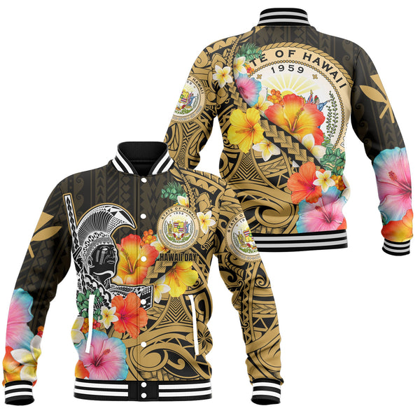 Hawaii Day King Kamehameha Baseball Jacket