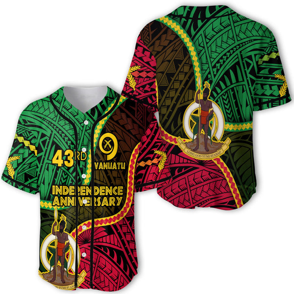 Vanuatu Baseball Jersey Independence Day 43rd Anniversary Style