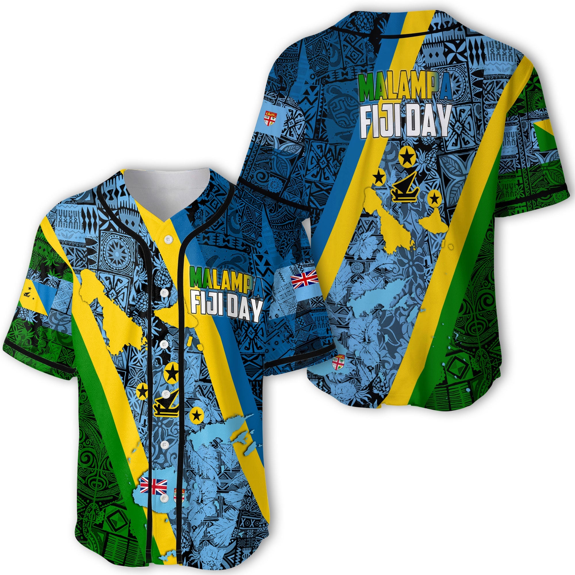 Malampa Fiji Day Baseball Jersey