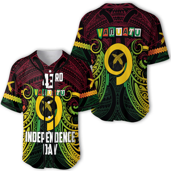 Vanuatu Baseball Jersey Independence Day 43rd Anniversary Style 2