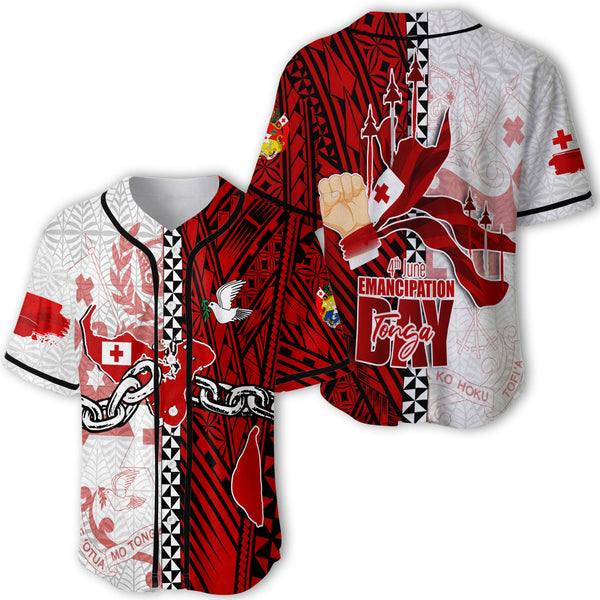 Tonga National Emancipation Day Baseball Jersey