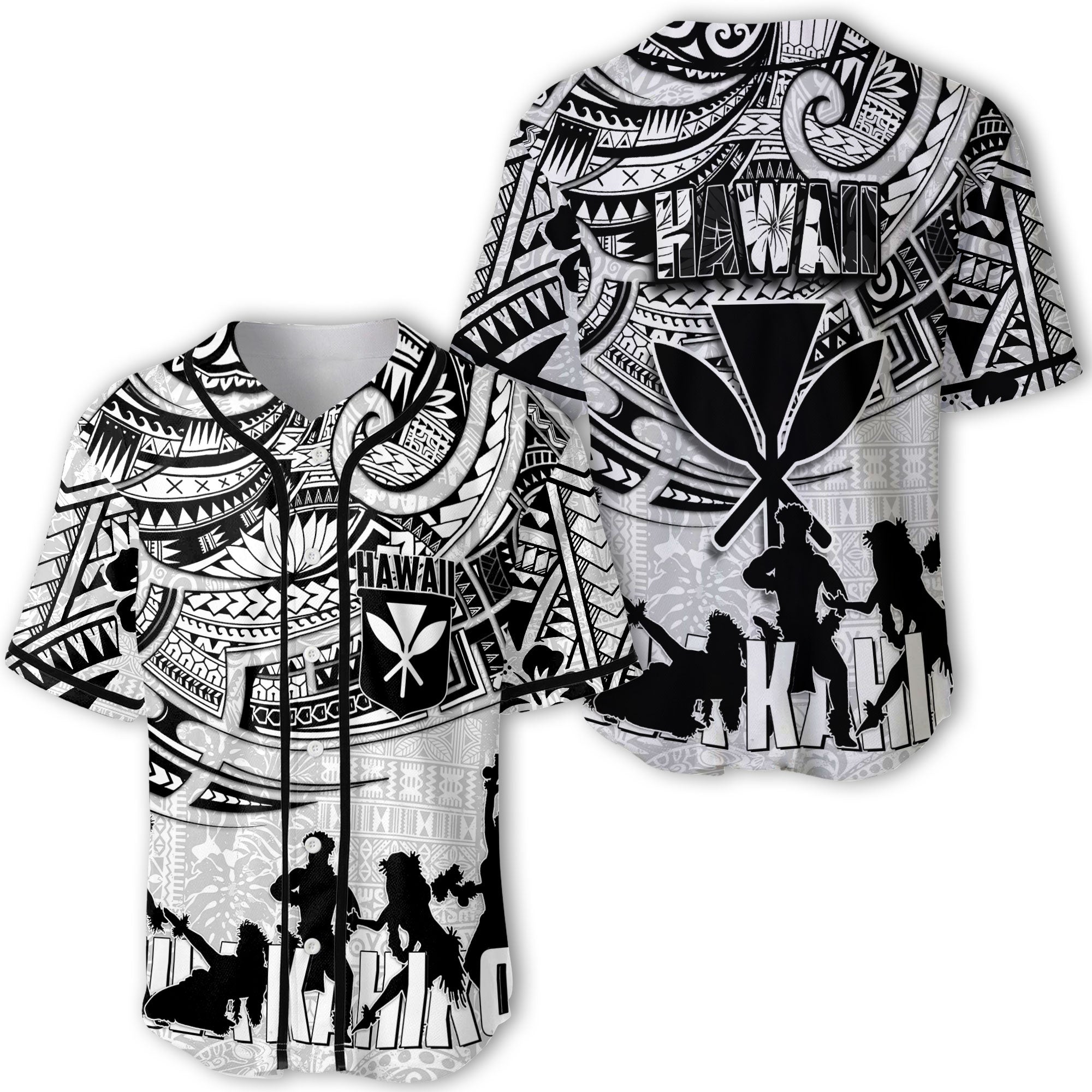 Hawaiian Hula Kahiko Baseball Jersey