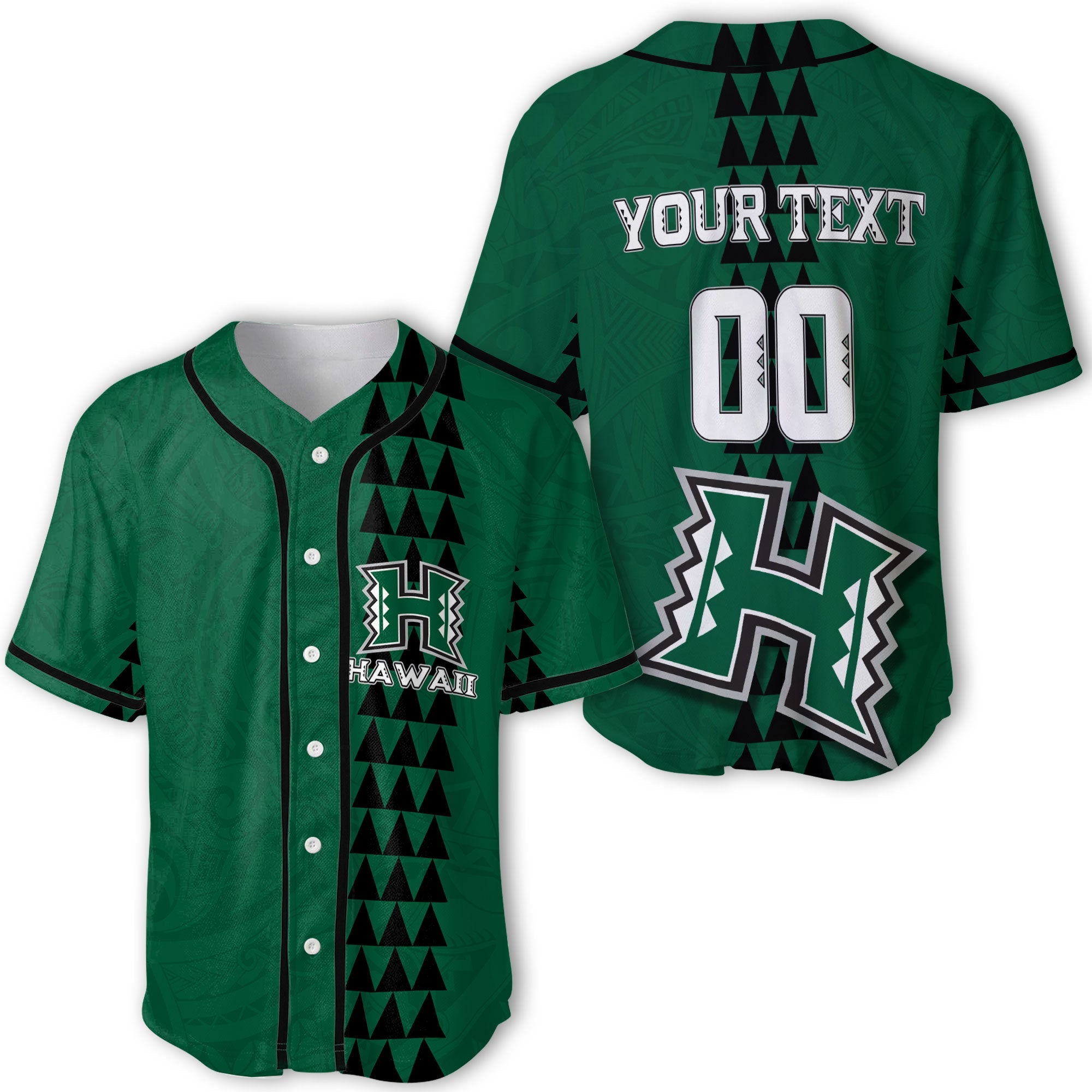 Custom Hawaii Rainbow Warriors Rugby Baseball Jersey