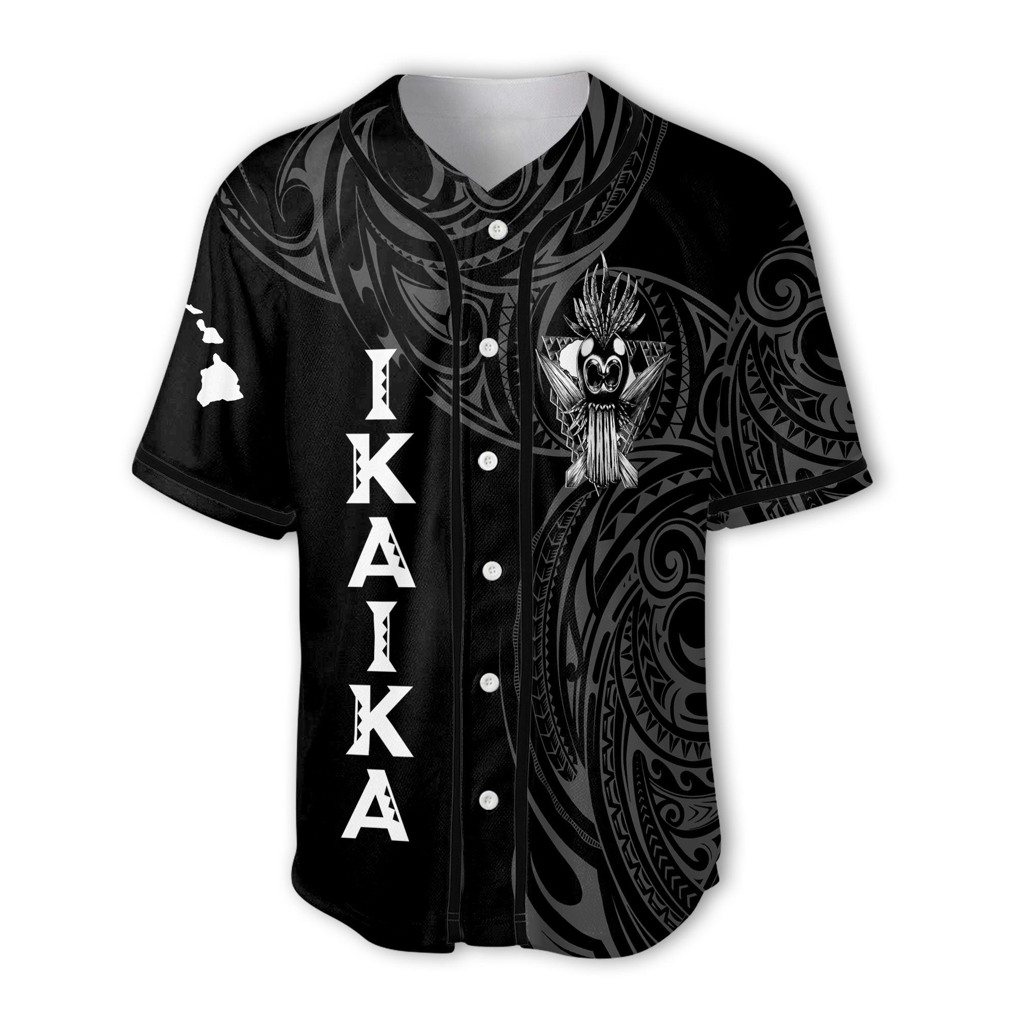 Hawaii Ikaika Warrior Baseball Jersey Polynesian Style