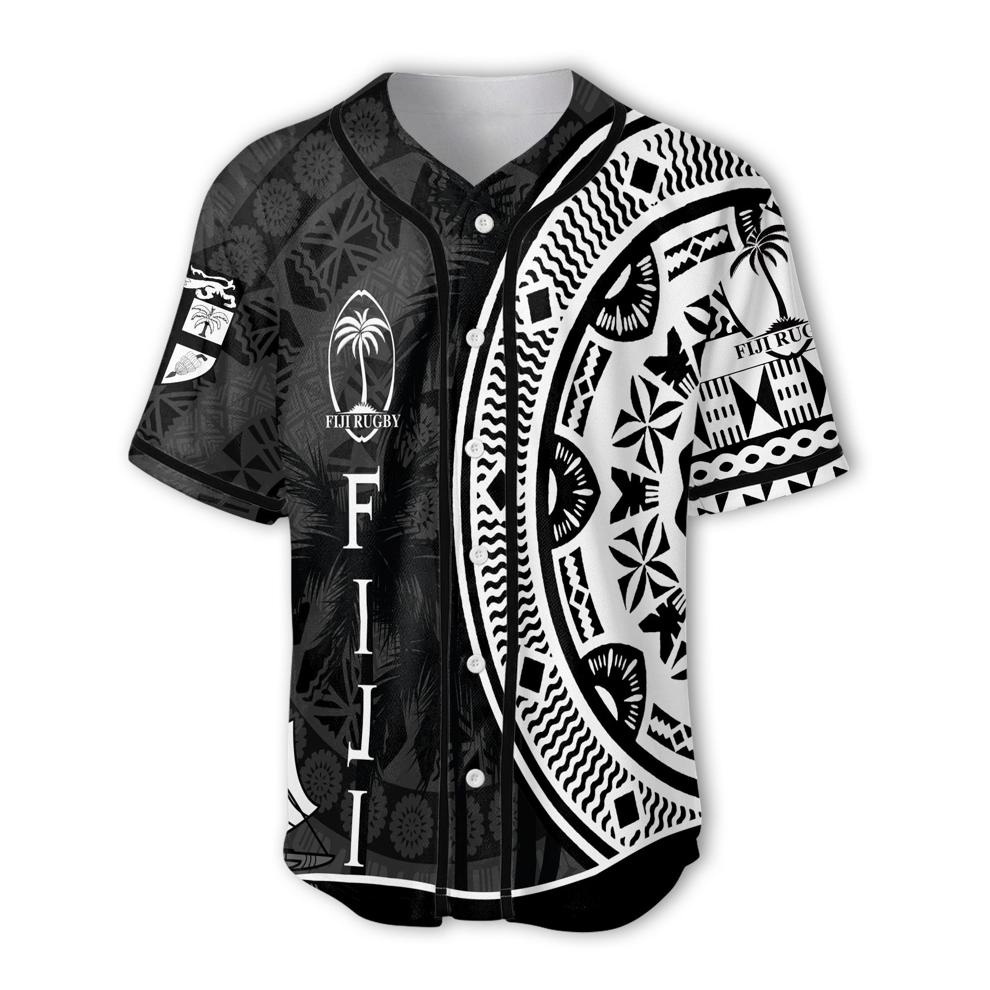 Custom Fiji Rugby Baseball Jersey