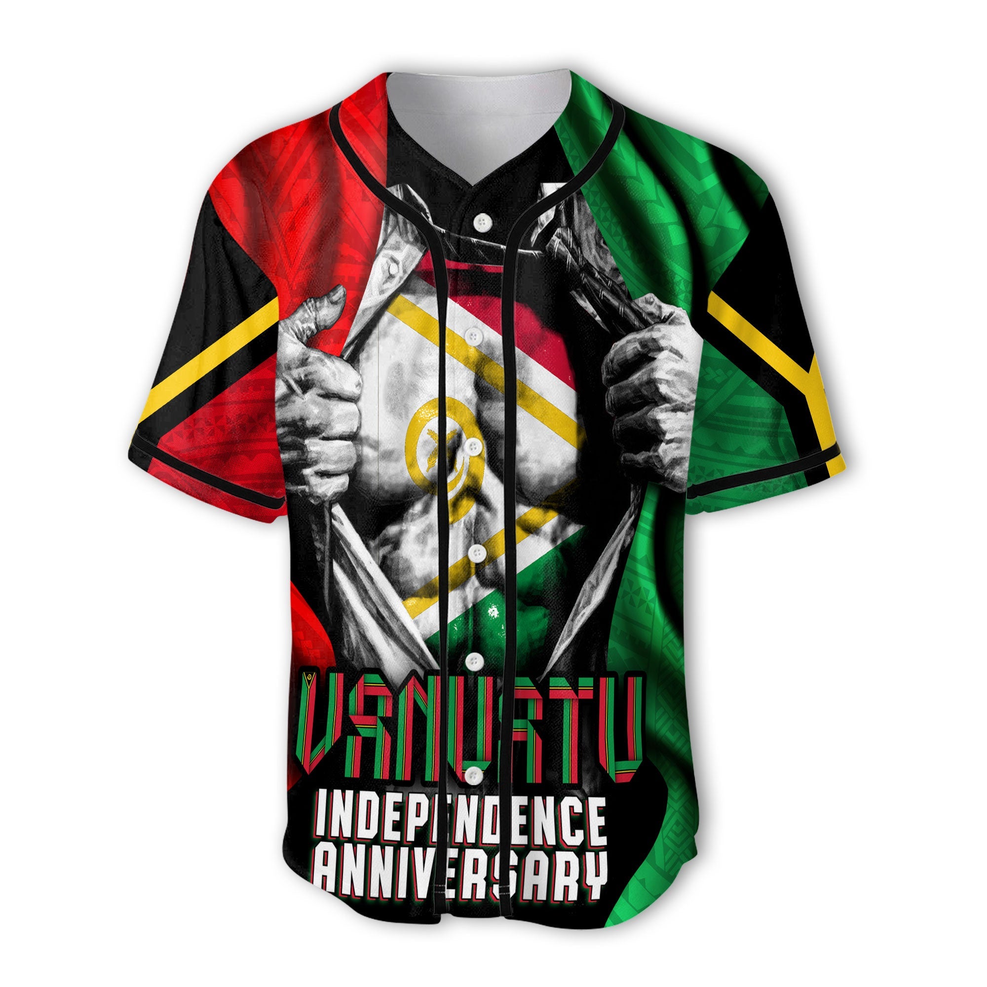 Vanuatu In Me Independence Day Baseball Jersey 43rd Anniversary Style