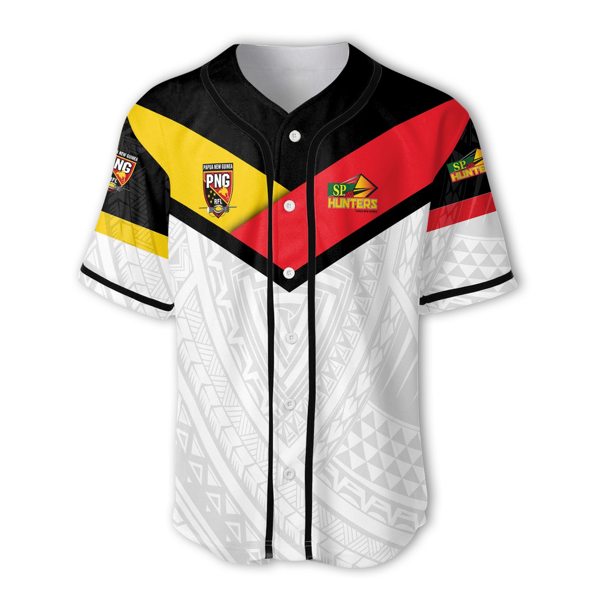 Papua New Guinea Rugby Hunters Baseball Jersey