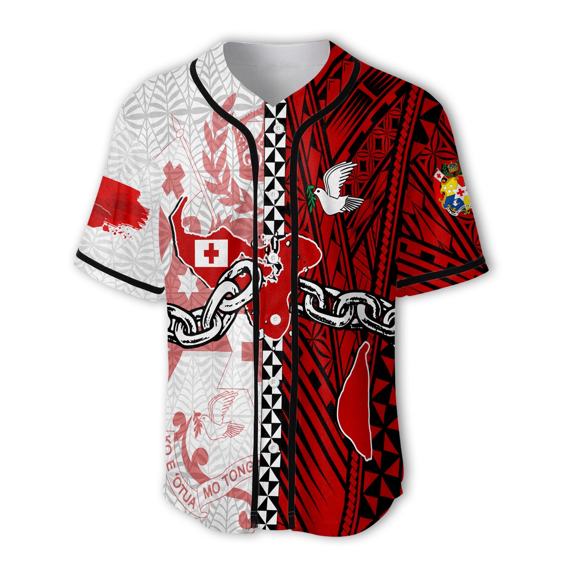 Tonga National Emancipation Day Baseball Jersey