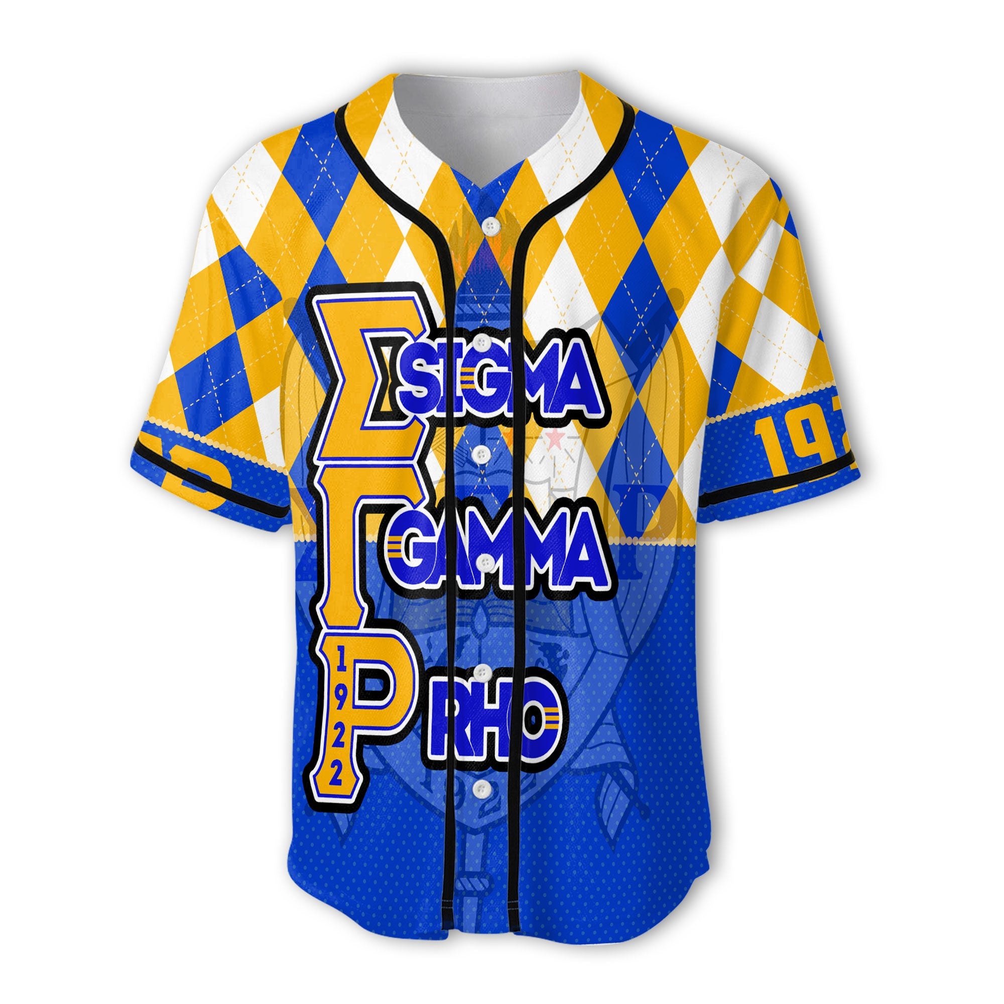 Sorority Baseball Jersey - Christmas Sigma Gamma Rho Girl Baseball Jersey Rhombus Pattern Style