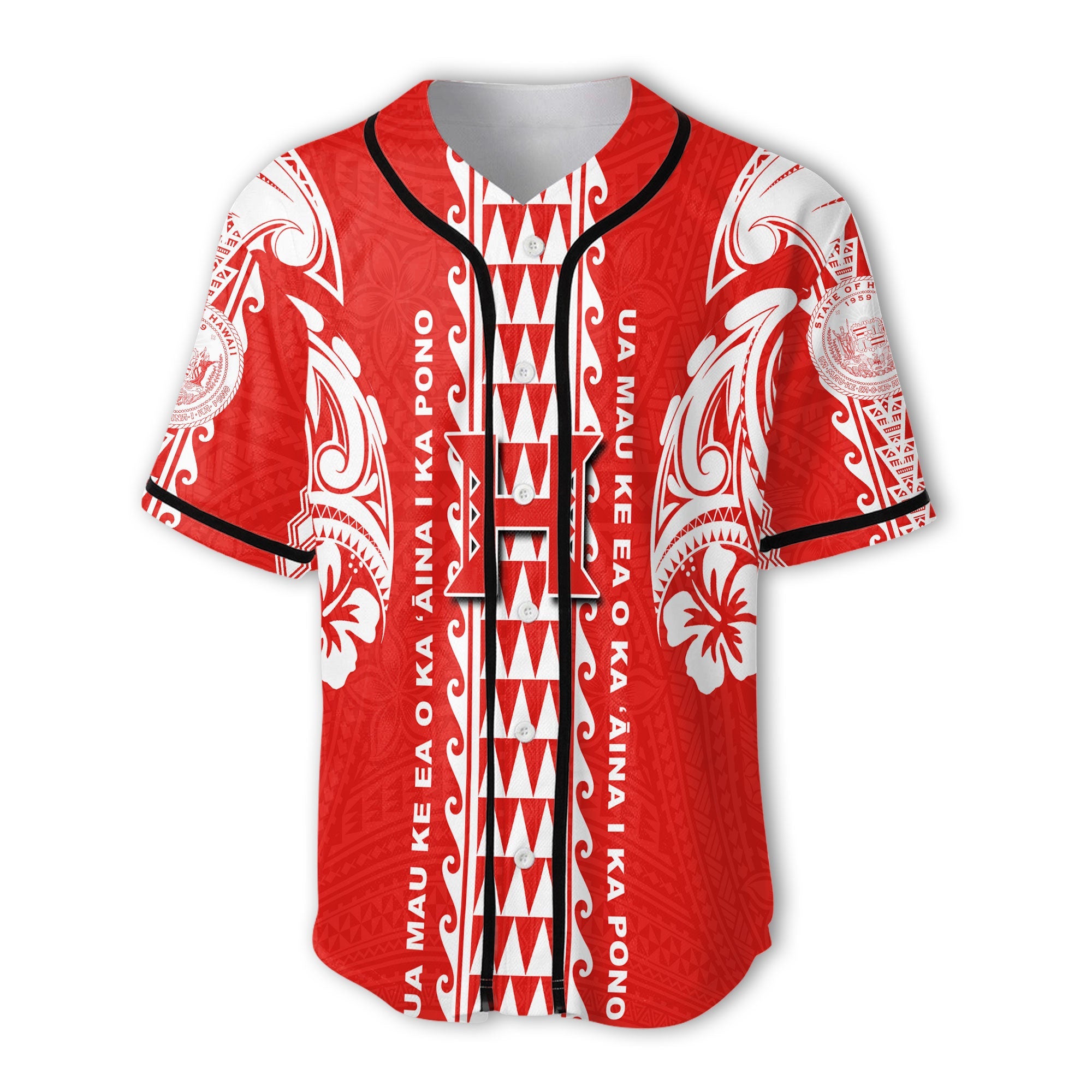 Hilo Hawaii Seal Baseball Jersey Turtle Style