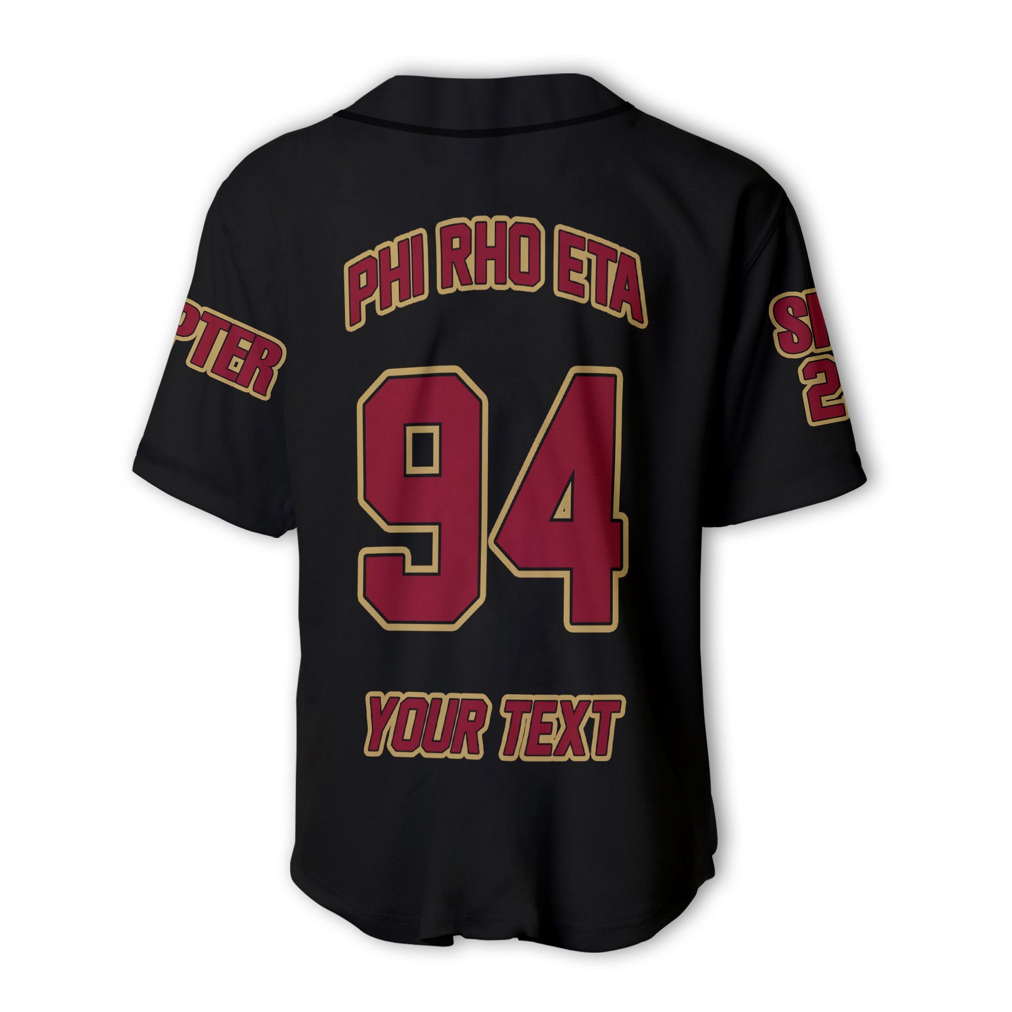 Fraternity Baseball Jersey - Personalized Phi Rho Eta Baseball Jersey Original Dark Style