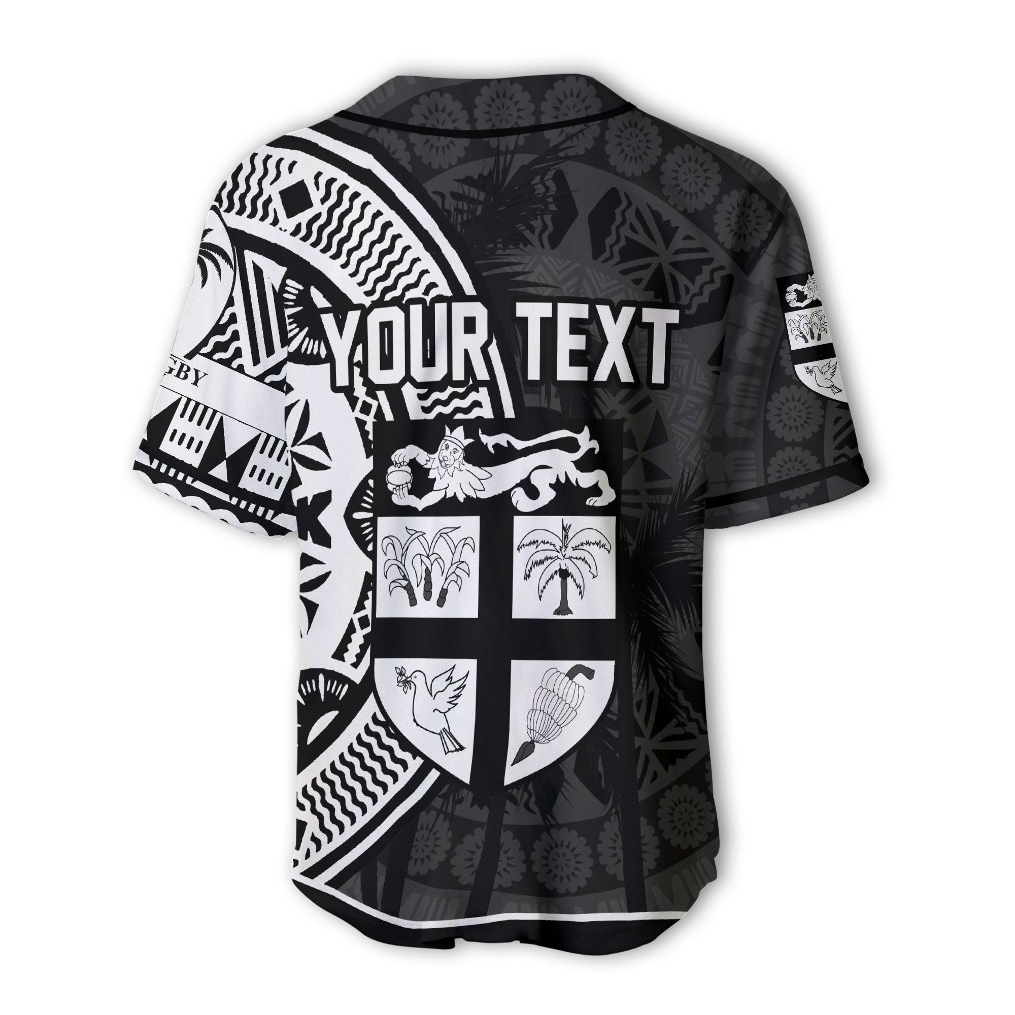 Custom Fiji Rugby Baseball Jersey