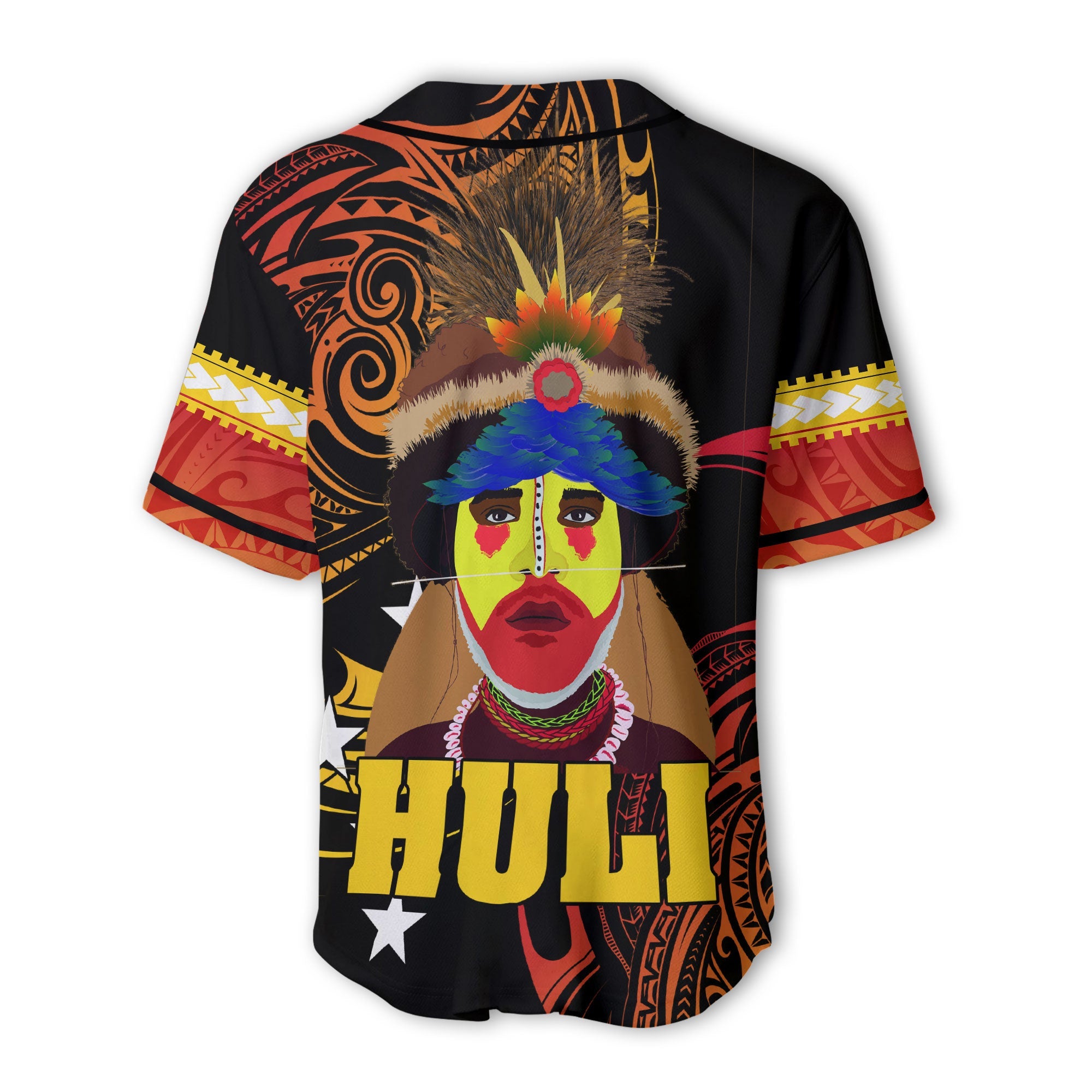 Papua New Guinea Baseball Jersey Huli Wigmen Style