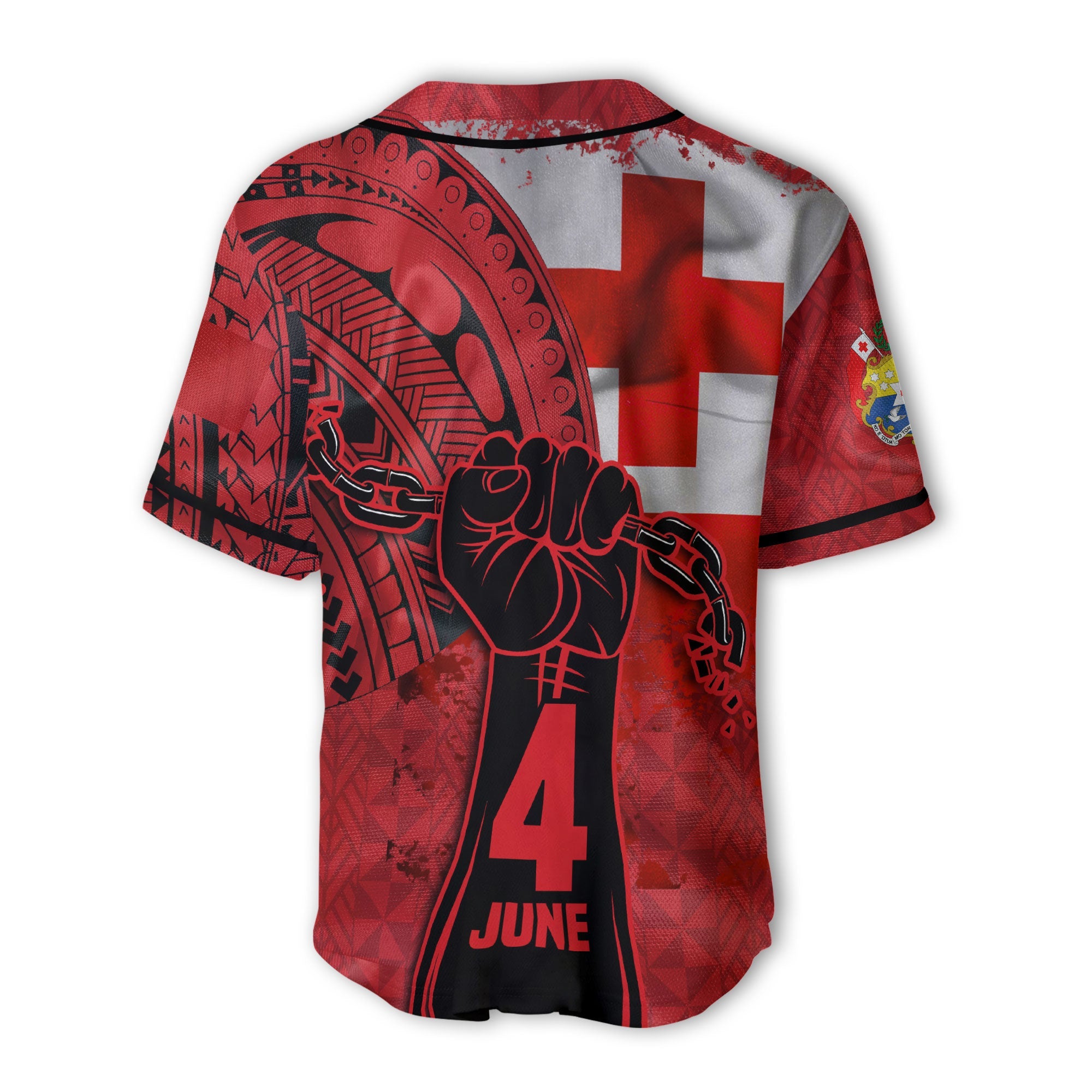 Tonga Independence Emancipation Day Baseball Jersey