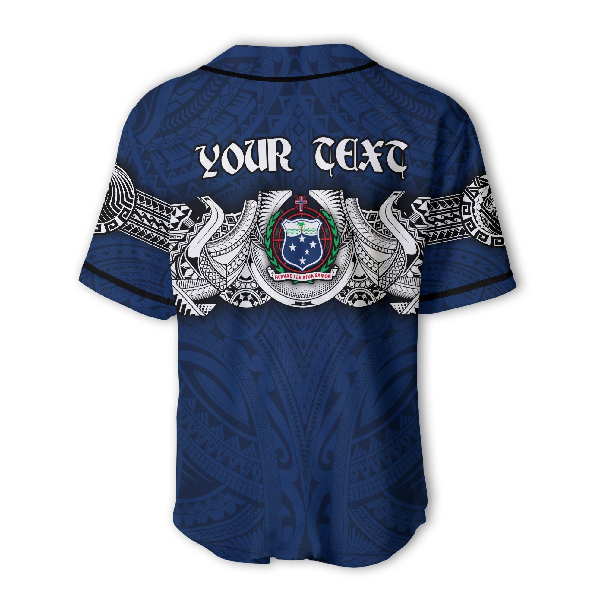 Custom Samoa Warrior Baseball Jersey