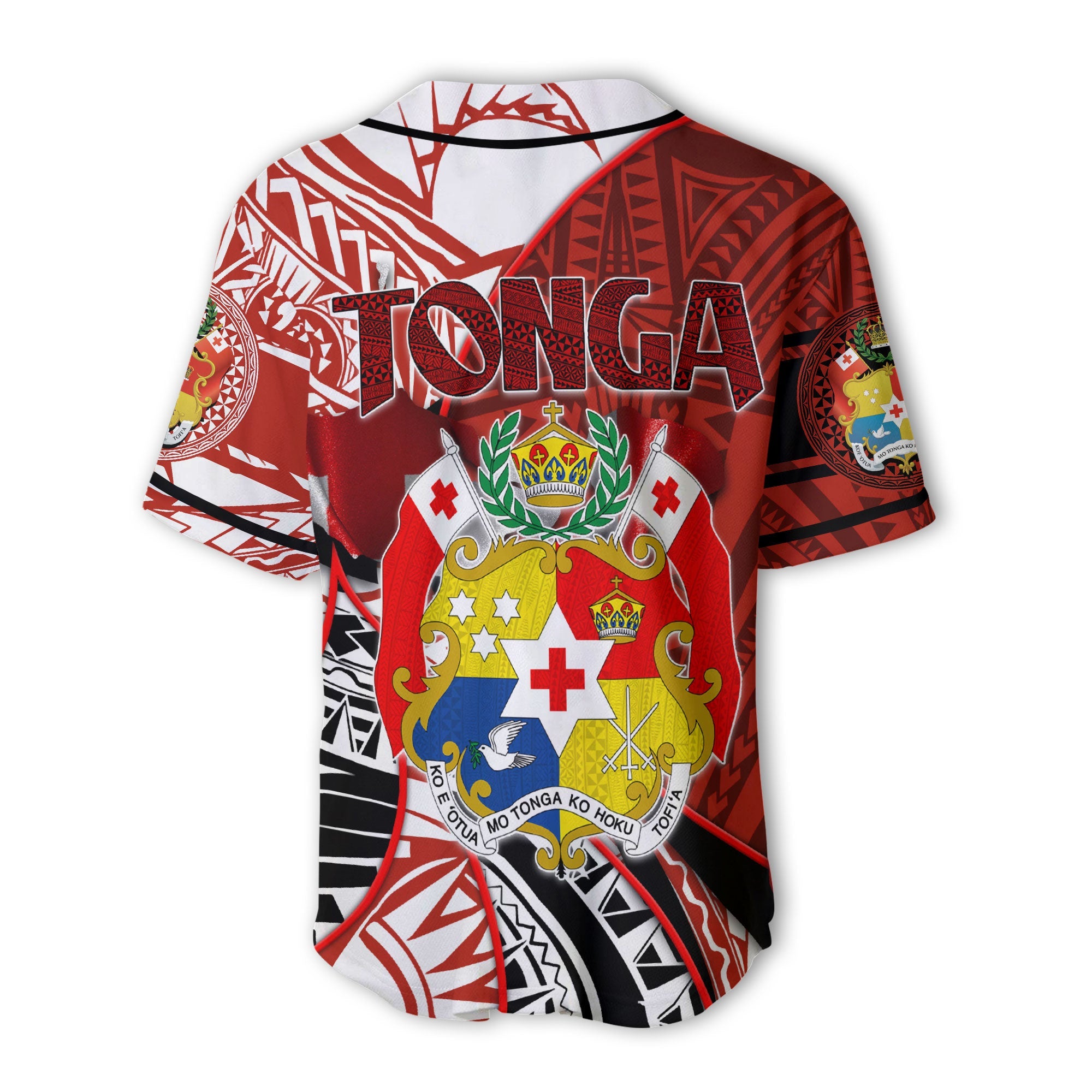 Tonga In My Heart Royal Coat Of Arms Baseball Jersey