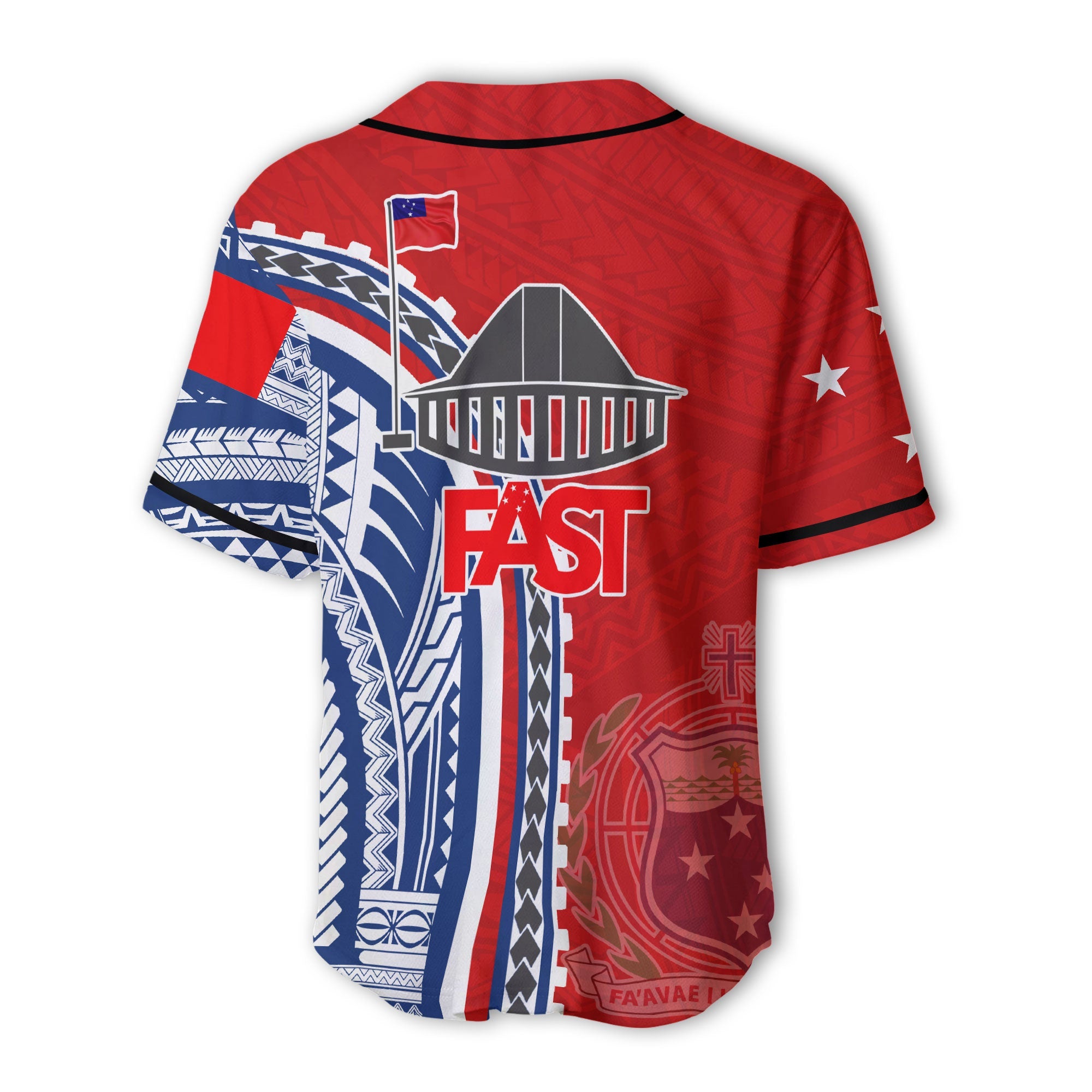 FAST Samoa United in Faith Baseball Jersey