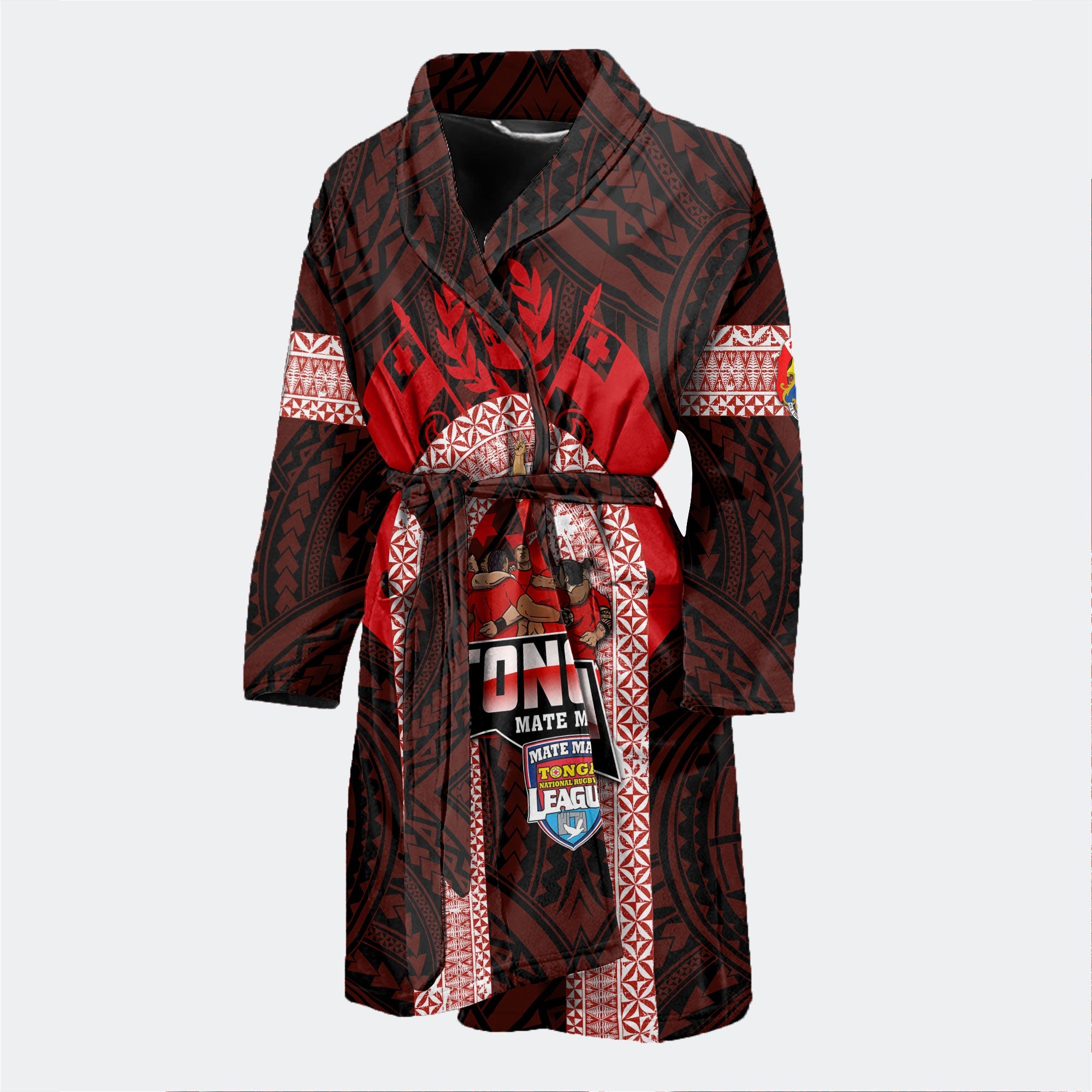 Custom Tonga Mate Ma'a Rugby League Bath Robe