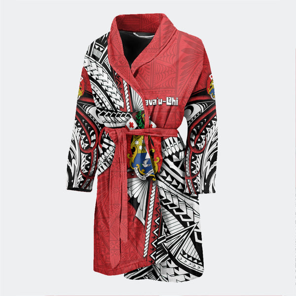 Custom Tonga Vava'u Lahi Coat Of Arms Bath Robe