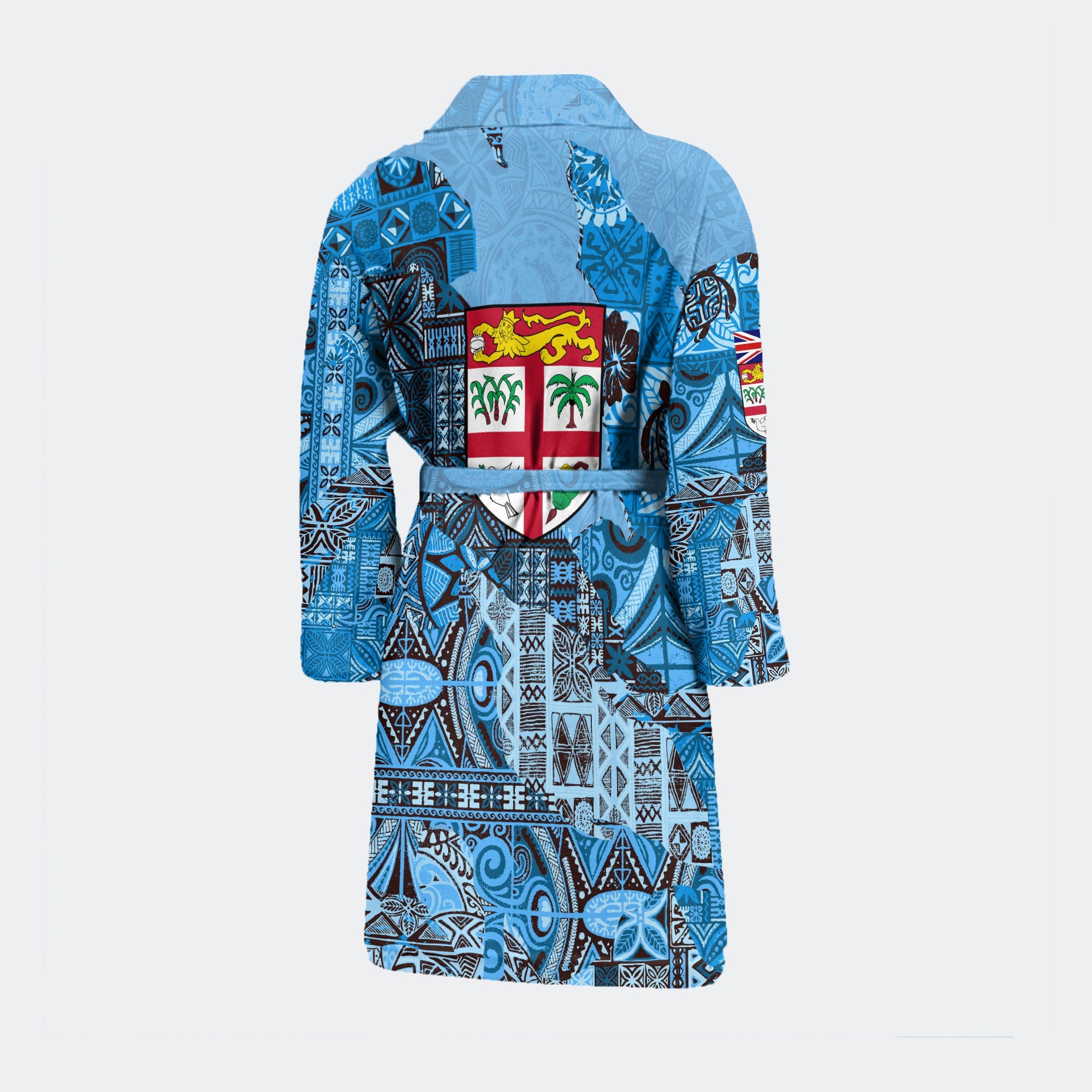 Fiji Flag & Coat Of Arms Bath Robe