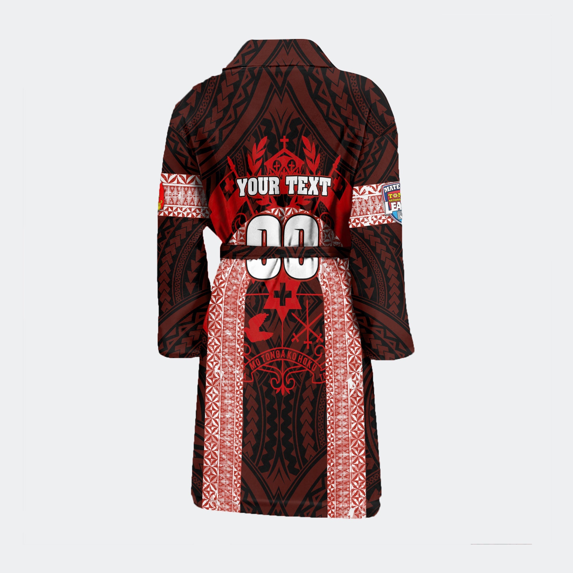 Custom Tonga Mate Ma'a Rugby League Bath Robe