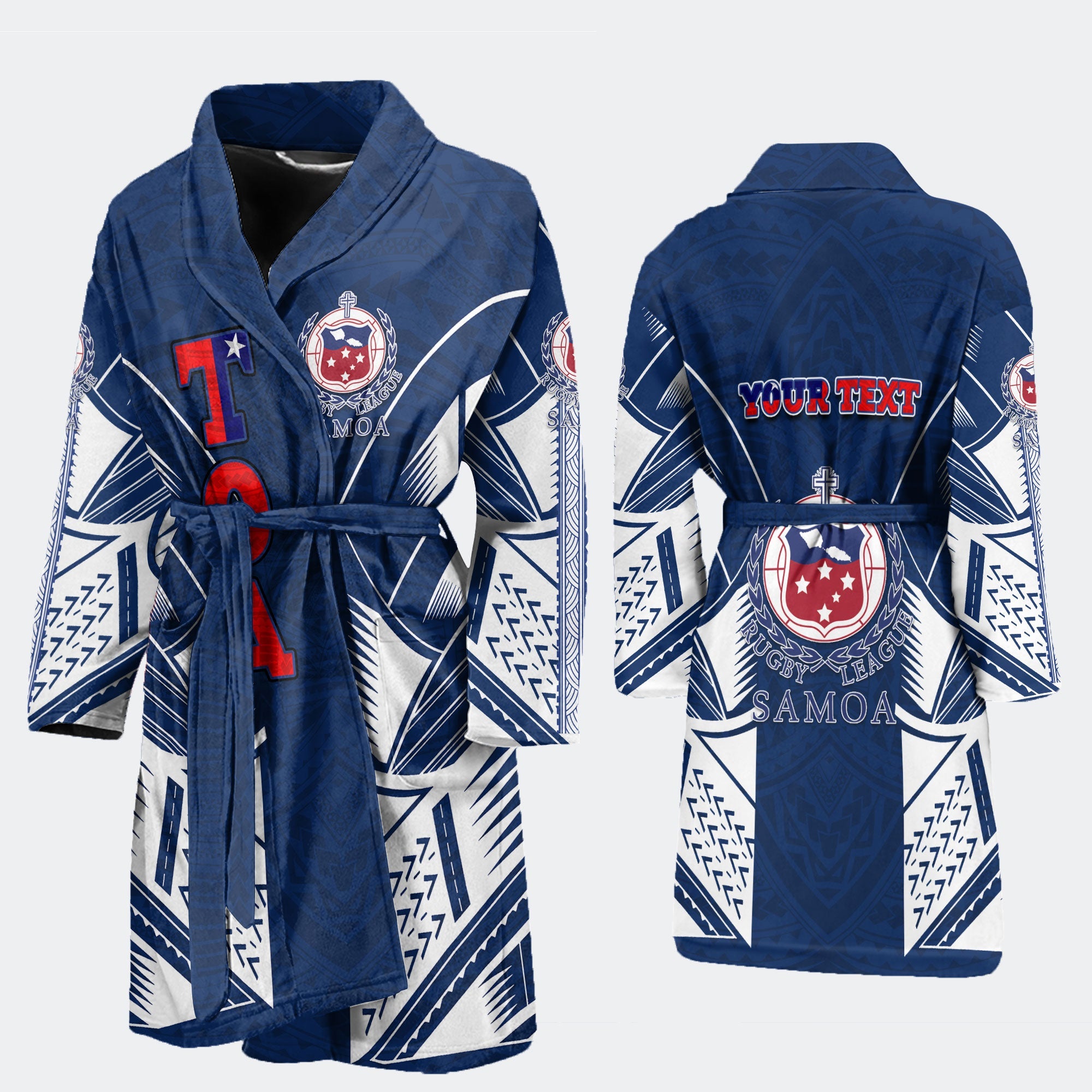 Custom TOA Samoa Rugby Bath Robe