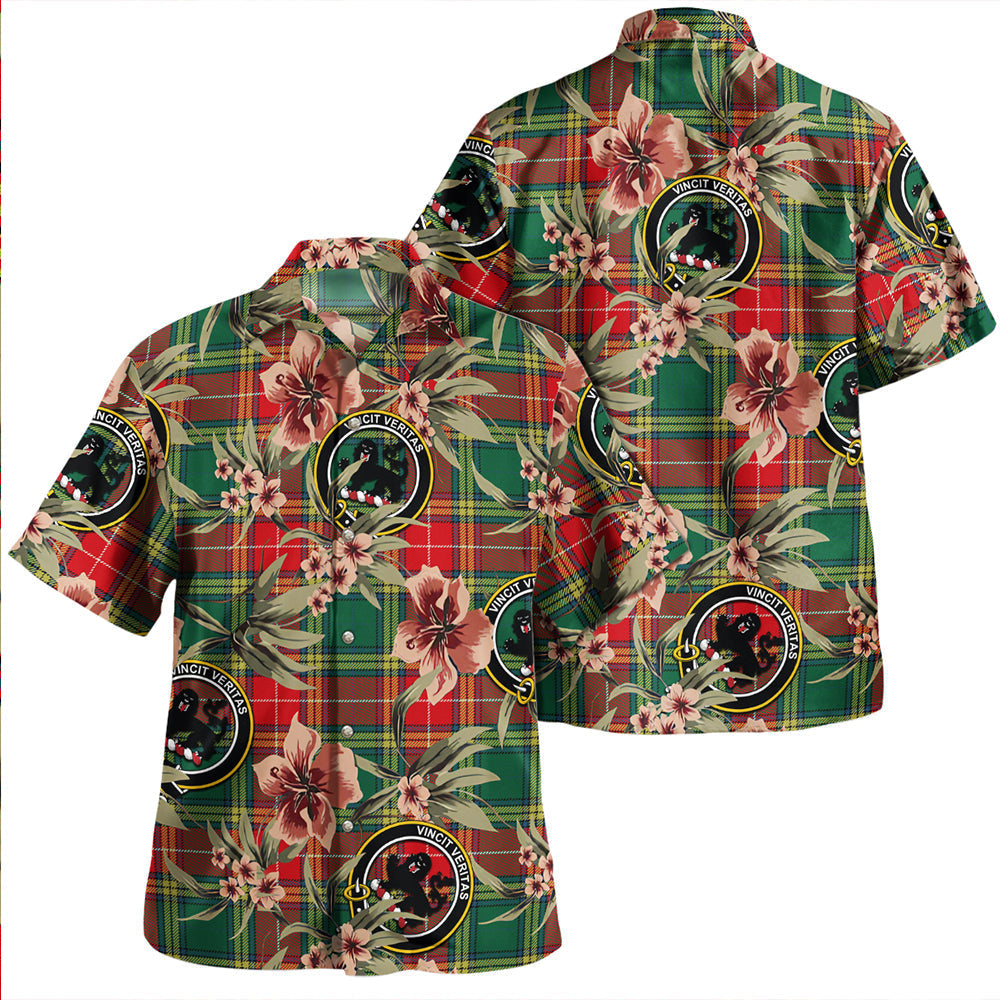 Scottish Tartan Baxter Modern Clan Hawaiian Shirt Tropical Old Style