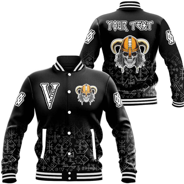 Custom Viking Baseball Jacket Bearded Style